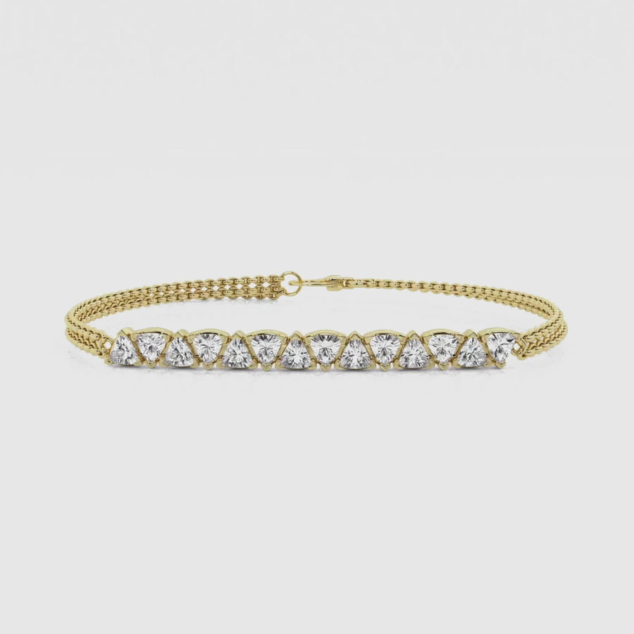 Romancing Trillion Chain Bracelet