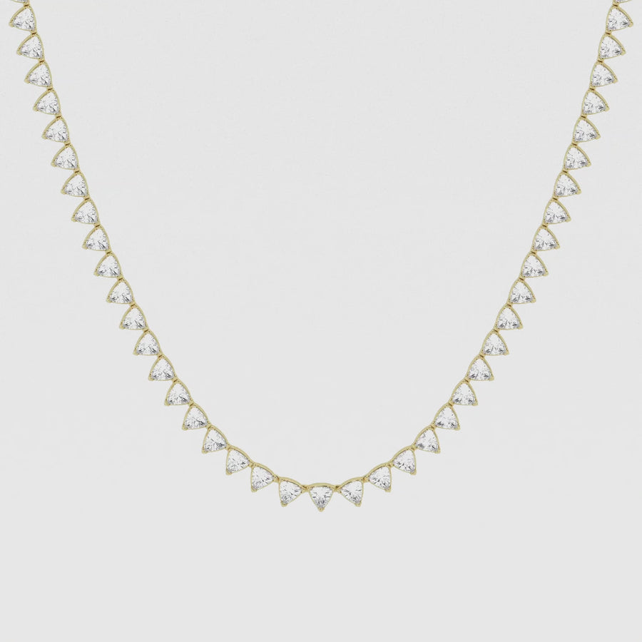 Empowering 6.8ct Trillion Necklace